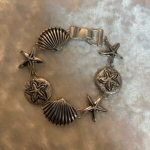 ☘️Nautical Shell Magnetic Silver Bracelet